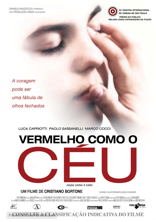 Rosso come il cielo - Brazilian Movie Poster