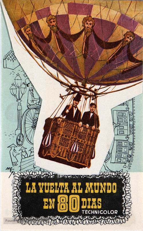 Around the World in Eighty Days - Spanish Movie Poster