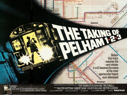 The Taking of Pelham One Two Three - British Movie Poster