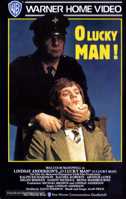 O Lucky Man! - German VHS movie cover