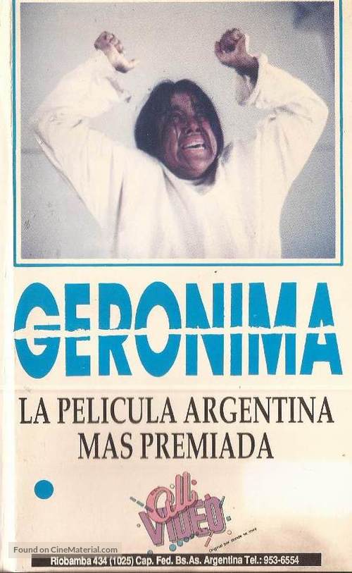 Ger&oacute;nima - Argentinian VHS movie cover