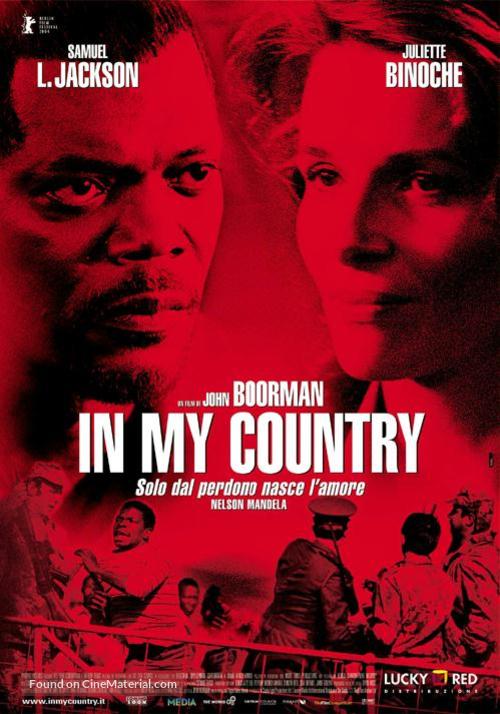 In My Country - Italian Movie Poster