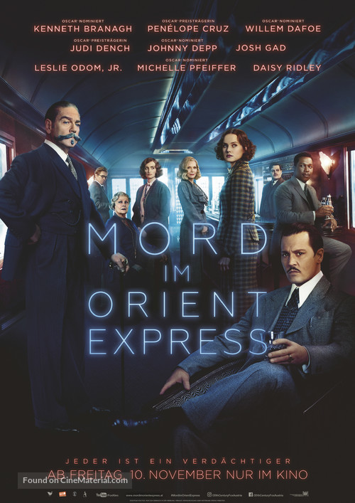 Murder on the Orient Express - Austrian Movie Poster