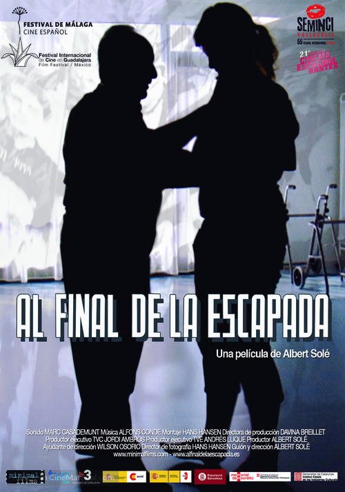Al final de la escapada - Spanish Movie Poster