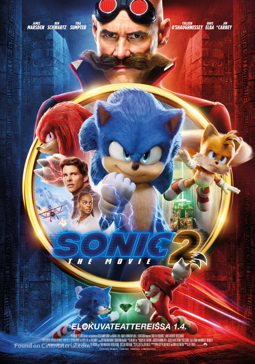 Sonic the Hedgehog 2 - Finnish Movie Poster