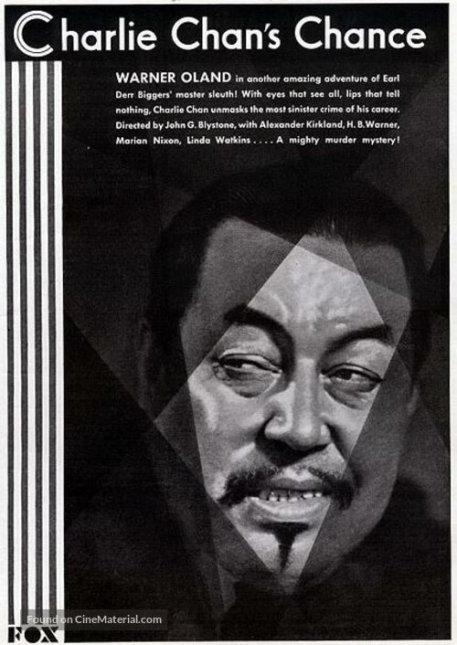 Charlie Chan&#039;s Chance - Movie Poster