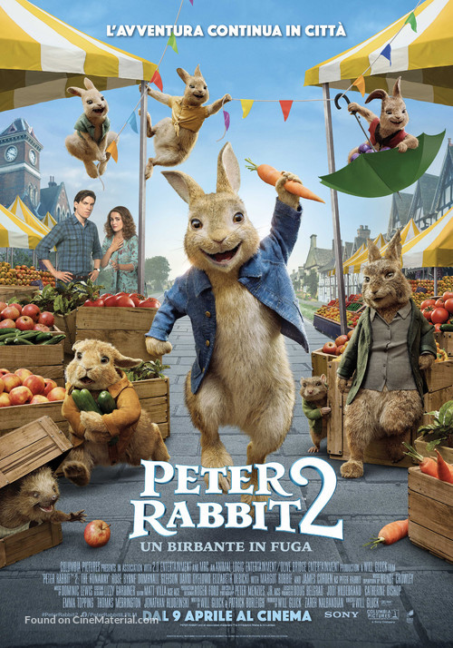 Peter Rabbit 2: The Runaway - Italian Movie Poster