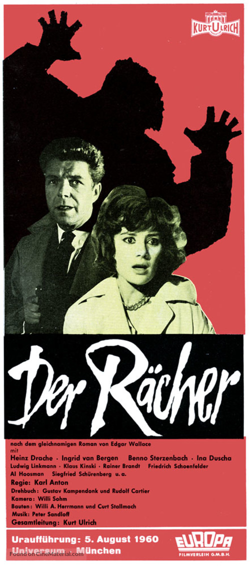 R&auml;cher, Der - German Movie Poster