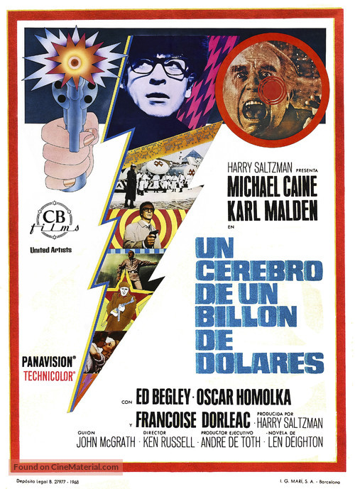 Billion Dollar Brain - Spanish Movie Poster