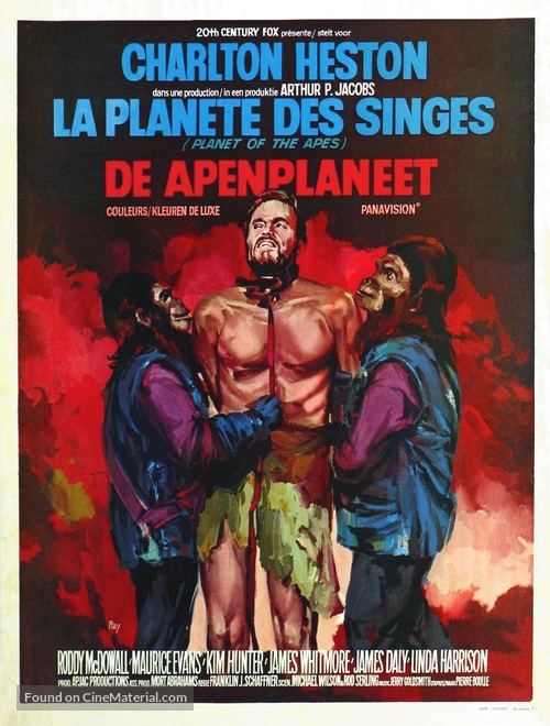 Planet of the Apes - Belgian Movie Poster