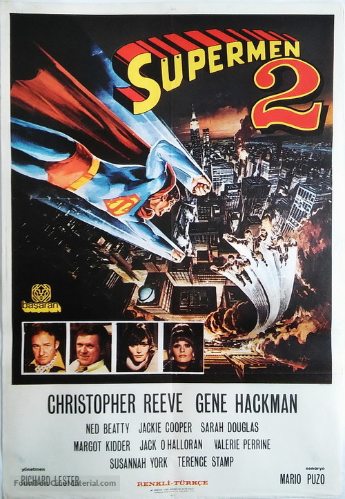 Superman II - Turkish Movie Poster