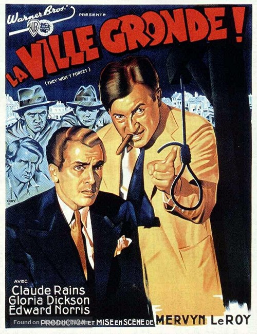 They Won&#039;t Forget - French Movie Poster