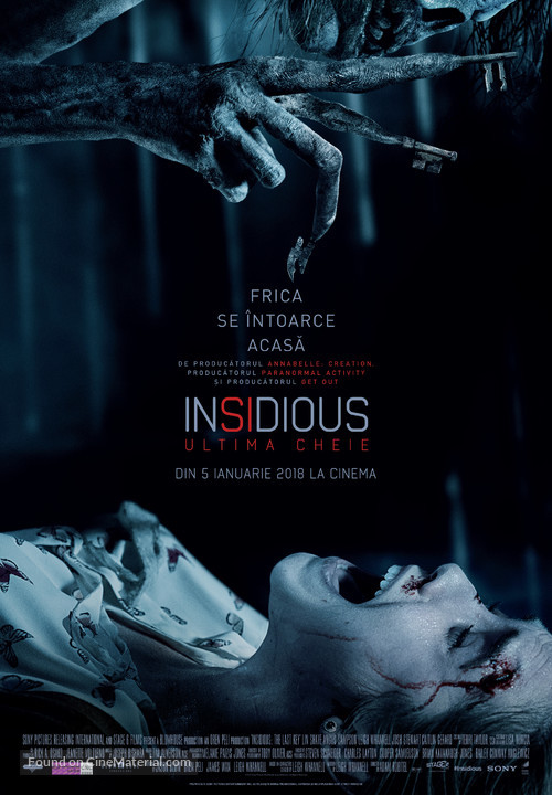 Insidious: The Last Key - Romanian Movie Poster