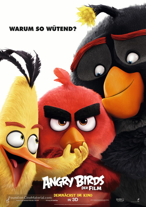 The Angry Birds Movie - German Movie Poster