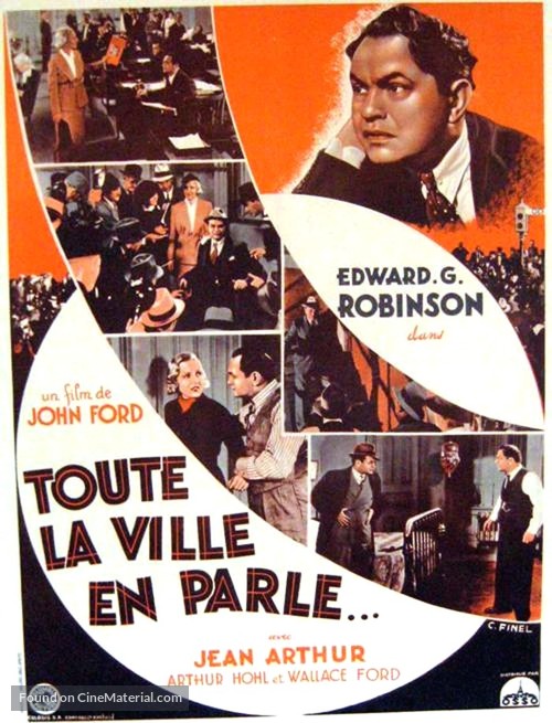 The Whole Town&#039;s Talking - French Movie Poster