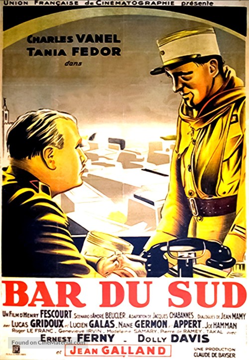 Bar du sud - French Movie Poster