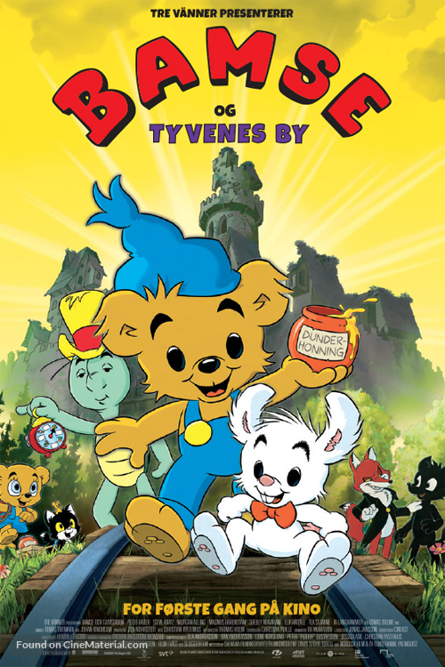 Bamse och tjuvstaden - Norwegian Movie Poster