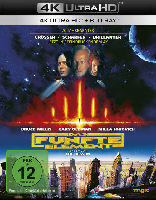 The Fifth Element - German Blu-Ray movie cover