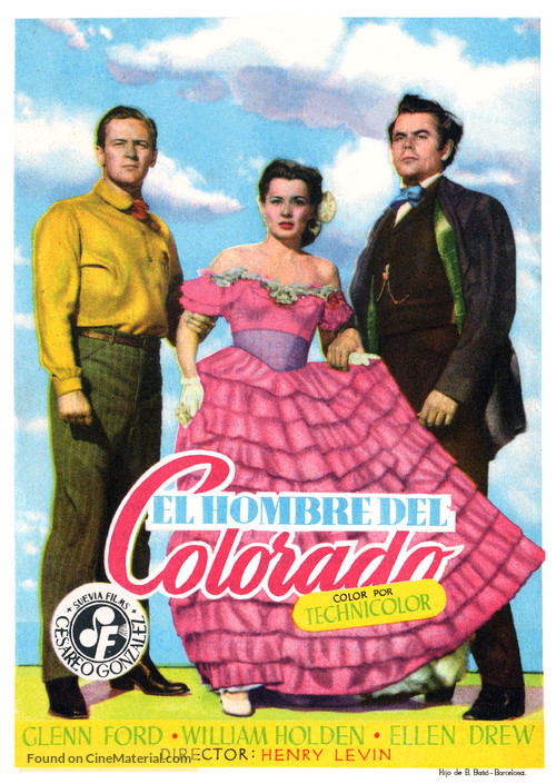 The Man from Colorado - Spanish Movie Poster