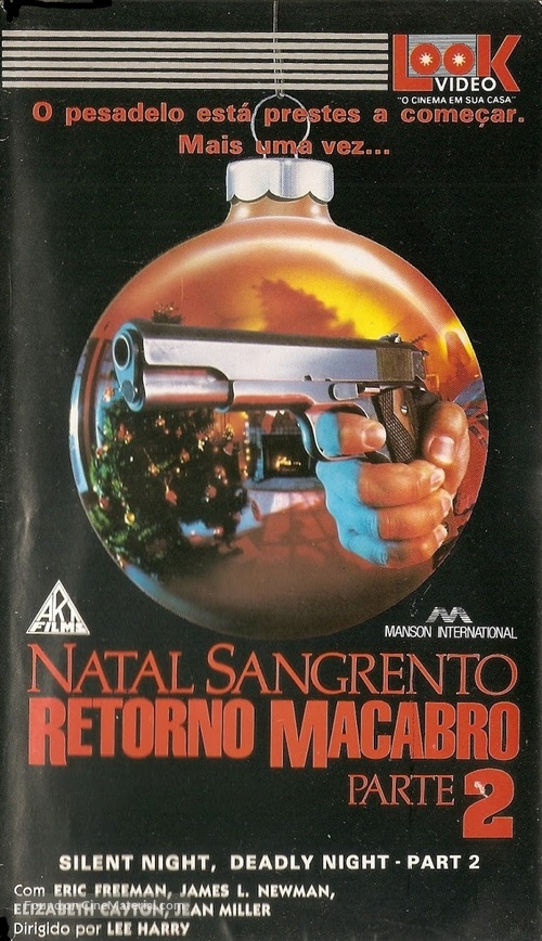 Silent Night, Deadly Night Part 2 - Brazilian VHS movie cover