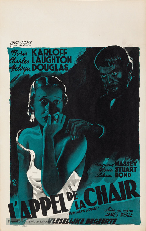 The Old Dark House - Belgian Movie Poster