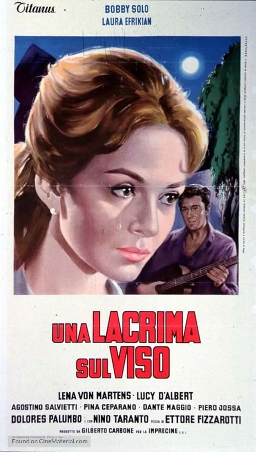 Una lacrima sul viso - Italian Movie Poster