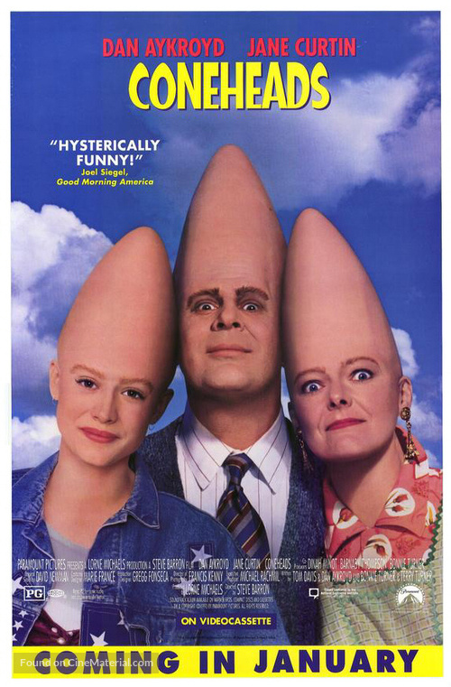 Coneheads - Video release movie poster