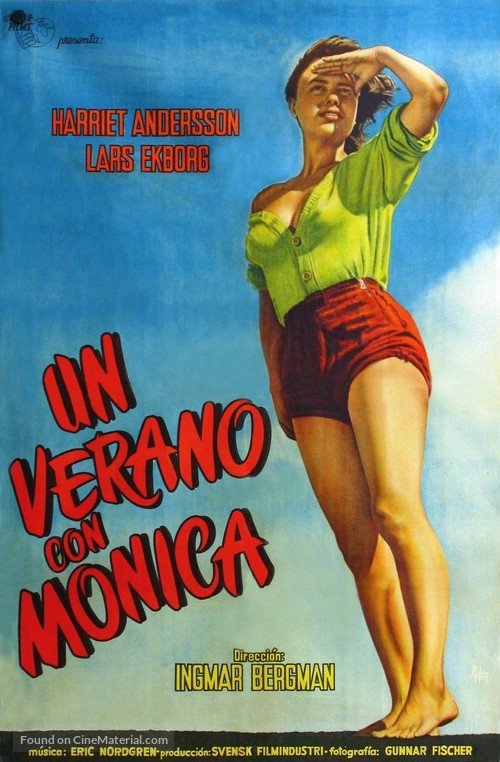 Sommaren med Monika - Argentinian Movie Poster