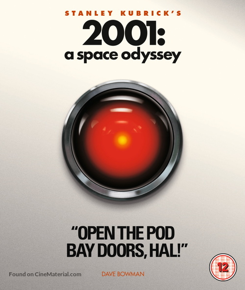 2001: A Space Odyssey - British Blu-Ray movie cover