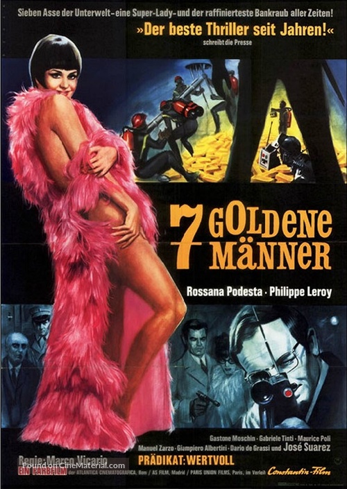 Sette uomini d&#039;oro - German Movie Poster