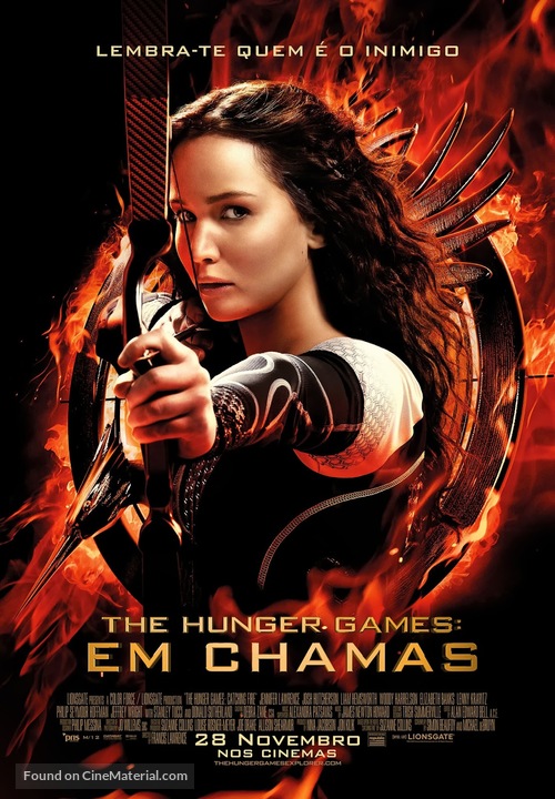 The Hunger Games: Catching Fire - Portuguese Movie Poster