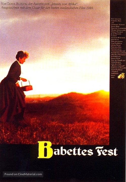 Babettes g&aelig;stebud - German Movie Poster