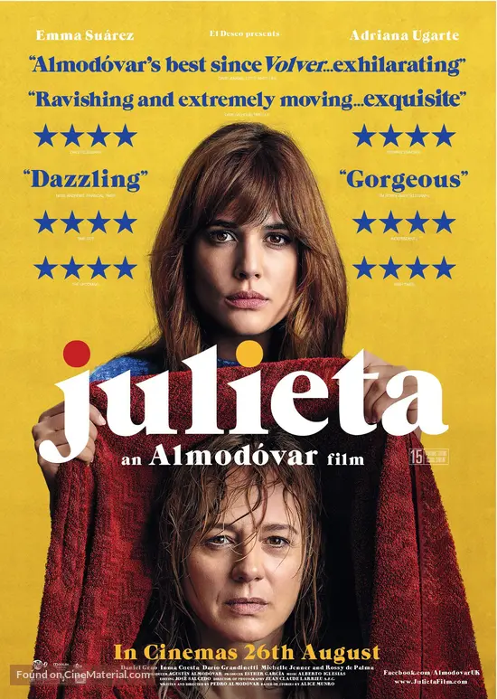 Julieta - British Movie Poster