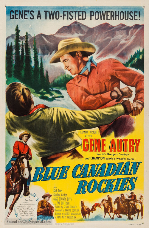 Blue Canadian Rockies - Movie Poster