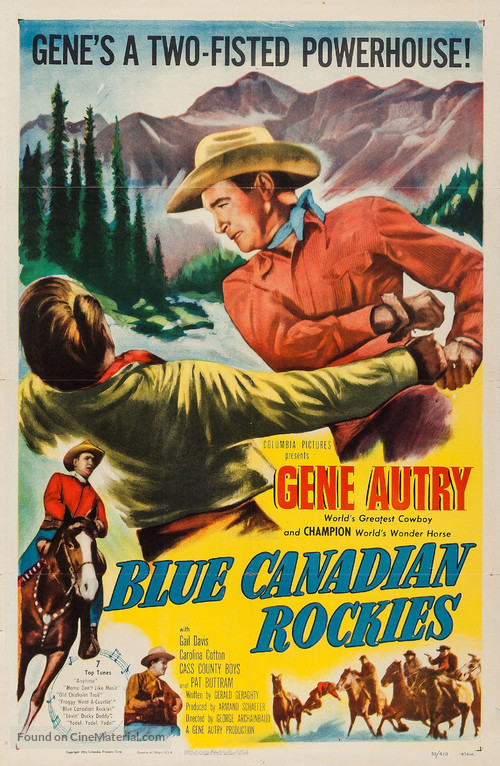 Blue Canadian Rockies - Movie Poster