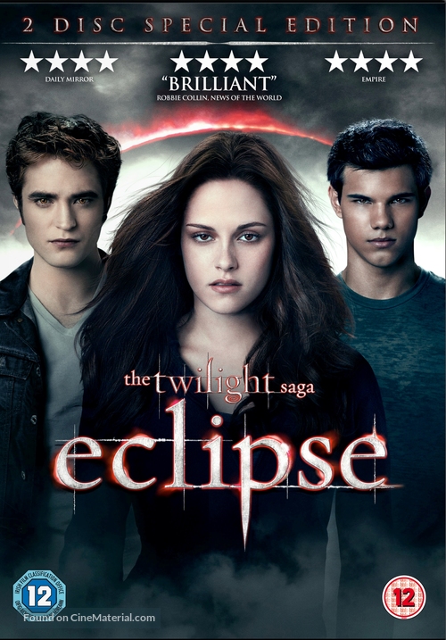 The Twilight Saga: Eclipse - British DVD movie cover