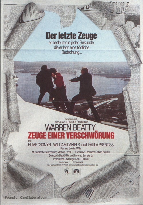 The Parallax View - German Movie Poster