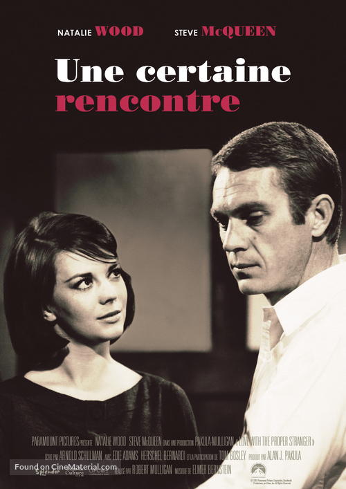 Love with the Proper Stranger - French Re-release movie poster