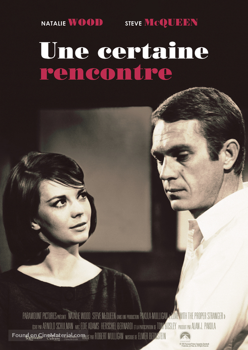 Love with the Proper Stranger - French Re-release movie poster
