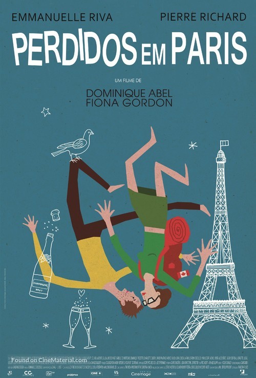 Paris pieds nus - Brazilian Movie Poster