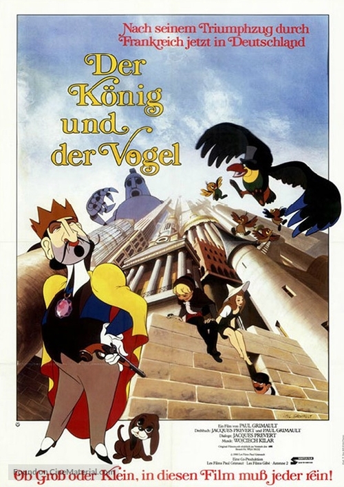 Le roi et l&#039;oiseau - German Movie Poster