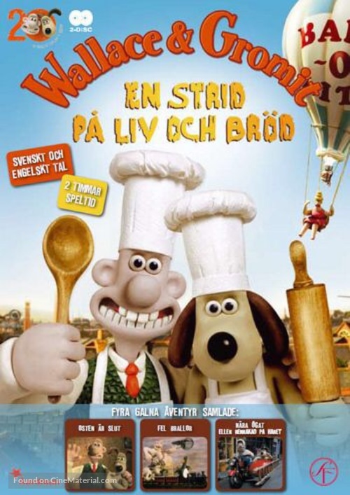 Wallace and Gromit in &#039;A Matter of Loaf and Death&#039; - Swedish DVD movie cover