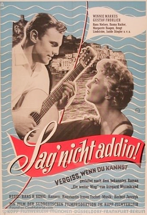 Vergi&szlig; wenn Du kannst - German Movie Poster