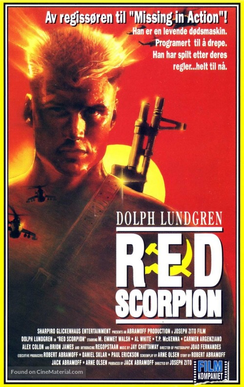 Red Scorpion - Norwegian VHS movie cover