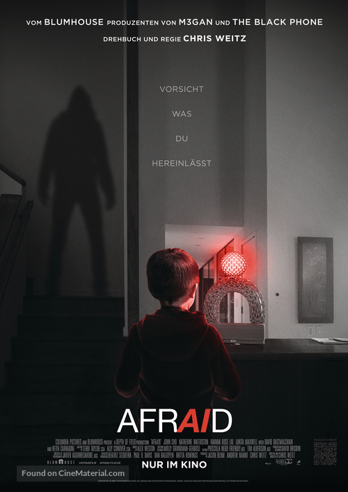 Afraid - German Movie Poster