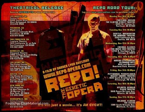 Repo! The Genetic Opera - Movie Poster