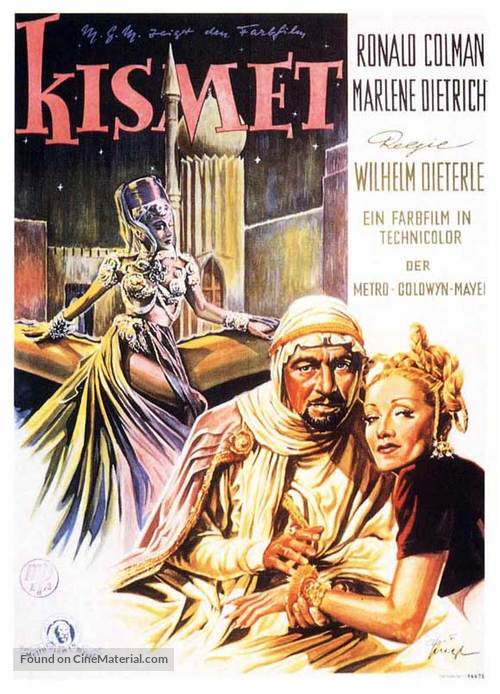 Kismet - German Movie Poster