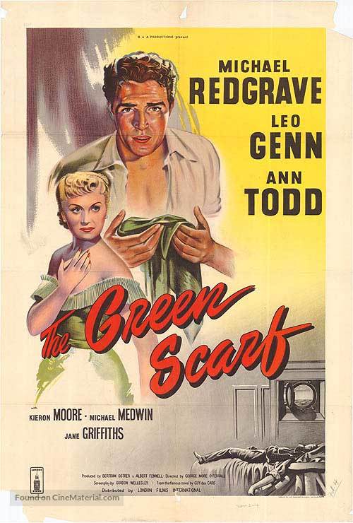 The Green Scarf - British Movie Poster