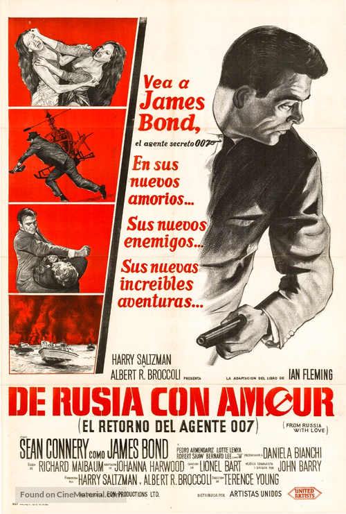 From Russia with Love - Argentinian Movie Poster
