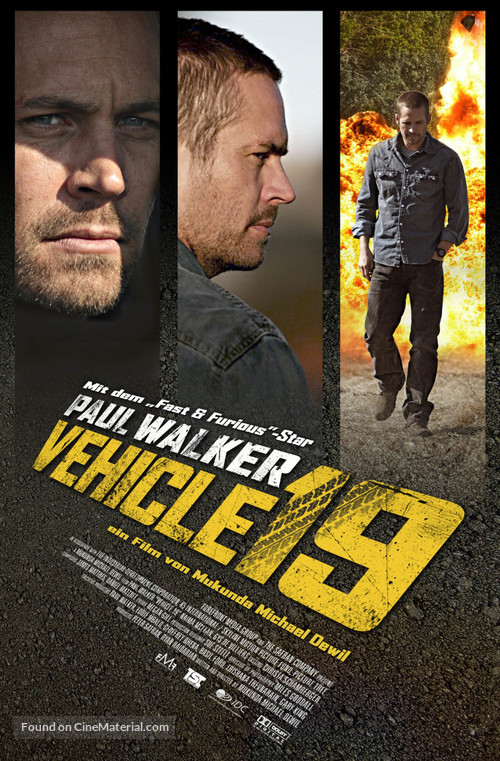 Vehicle 19 - German Movie Poster